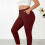 Wine Plus Size Women's Pants Elastic Waist Ankle-Length 6