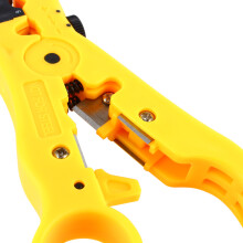 Flat Cable Stripper Tool For Cat6Network Cables Reversible Cassette Design Adjustable Stripping Blade Ergonomic Handle Lightweight Durable Cable