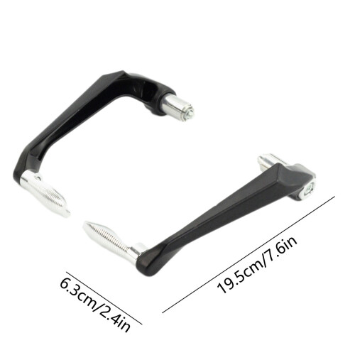 Aluminum Motorcycle Handguard Silver 1 Pair 2