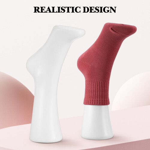 2pcs Foot Model Display Sock Model Anklet Display Foot Stand Shoe Sock Model for Shops 1