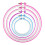 unbranded 5 Pcs Plastic Embroidery Hoop Cross Stitch Circle 5