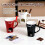 Ceramic fondue cup with fork and candle set 3