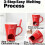 Ceramic fondue cup with fork and candle set 5