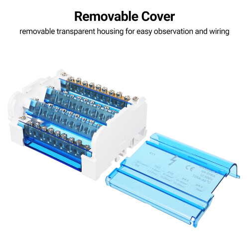 4-Level Single-Phase Terminal Block Junction Box with 2