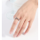 Anti-Stress-Ring verstellbar Kupfer silberfarben Silver 4