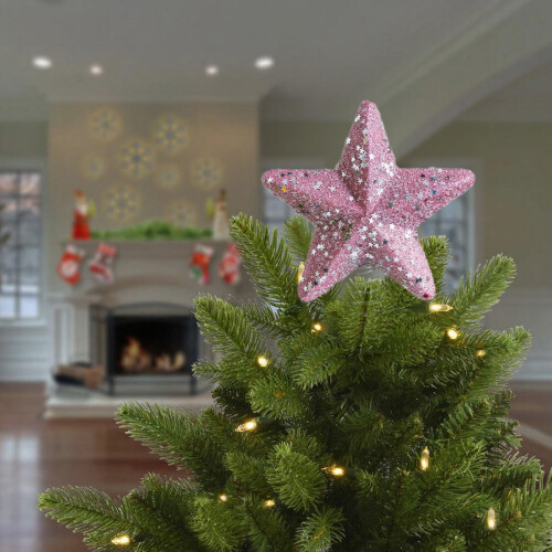 Purple Foam Christmas Tree Topper Star 20cm 1
