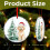 Crystal Glass Christmas Ornament Dog with Tree 2