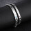 Par armbånd "His Queen" "Her King" Titanium Stål Sølv 2-Piece 4