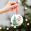 Crystal Glass Christmas Ornament Dog with Tree 6