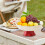 Plato de frutas de plástico de 9,84 pulgadas, multicolor. 5