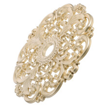 Plastic Ceiling Medallion Ring Golden Round