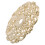Plastic Ceiling Medallion Ring Golden Round 1