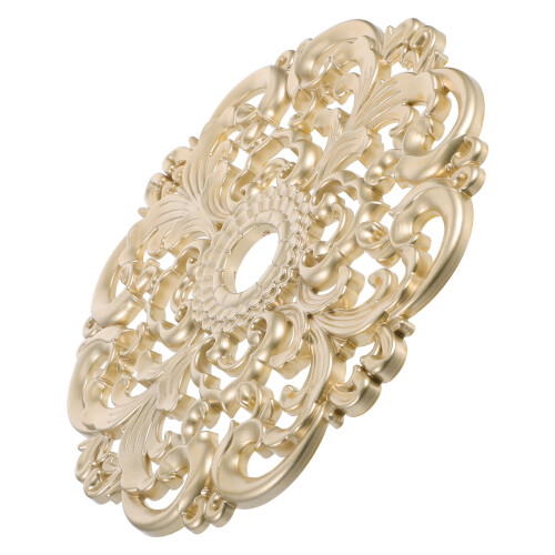 Plastic Ceiling Medallion Ring Golden Round