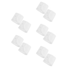 5Pairs White Ruffle Wrist Cuffs Soft Fabric Detachable Arm Accessories