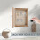 Wood Key Cabinet with Bird and Tree Pattern Wall-Mounted 1 5