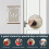 Wood Key Cabinet with Bird and Tree Pattern Wall-Mounted 1 7