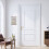 Wood Key Cabinet with Bird and Tree Pattern Wall-Mounted 1 8