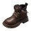 Children's British-style Side-Zip Short Boots Leather Soft 2