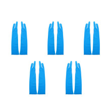 5Pairs Blue Breathable Two-Finger Gloves for Artists and Crafts Use