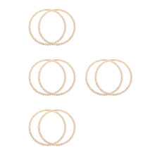 8Pcs Wood Bead Wreath Kit Khaki DIY Craft Rings for Front Door Decor