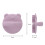 Baby Bath Brush Set Soft Silicone Bear Handle 2-Pack 6