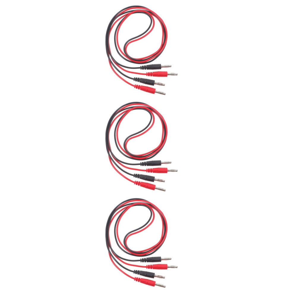 6Pcs Multimeter Banana Plug Test Leads Set Assorted Color Copper Wire 3712458663269