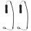 2Pcs Black Elastic ABS Silicone Pen Straps for Stylus Pens 9