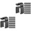 80Pièces Supports Câble Microphones Clips Plastiques Robustesse Noir 1