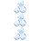 9Pcs ABS Tennis Ball Clip Sky-Blue Secure Grip Storage Training Tool 1