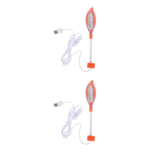 2Pièces Clip- Aquarium Orange Simple À Utiliser