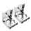6Pcs ABS Silver Game Table Cup Holder - Sturdy Foosball Stand 2