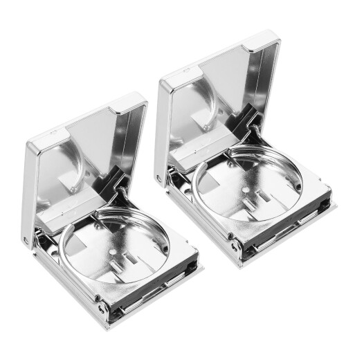 6Pcs ABS Silver Game Table Cup Holder - Sturdy Foosball Stand 1
