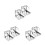 6Pcs ABS Silver Game Table Cup Holder - Sturdy Foosball Stand 4