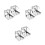 6Pcs ABS Silver Game Table Cup Holder - Sturdy Foosball Stand 6