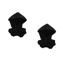 2Pièces Miniature Hoodie En Tissu Noir Pour Mode Et Confort