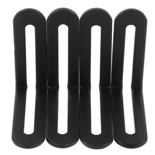 20Pcs Black Slotted L Brackets Adjustable Wall Brackets for Shelves 1