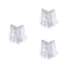 3Pcs Santa Claus White Beard for Christmas Party Dress-Up Fun