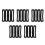 20Pcs Black Slotted L Brackets Adjustable Wall Brackets for Shelves 9