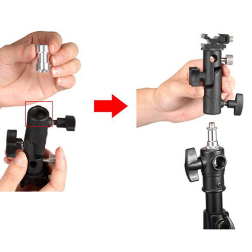 Multipurpose Bracket Flash Stand Mount 12.00X7.00X7.00CM Black 1