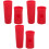 3Ensembles Coques Micro Rouge Silicone Souple Usage Sans Fil 1