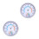 2Pièces Thermomètre Hygromètre Analogique Intérieur ABS Multi Usage 1