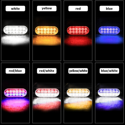12-LED-Blitzlicht-Seitenleuchte, Blitzlichtleiste für Auto, LKW, Ampel 1