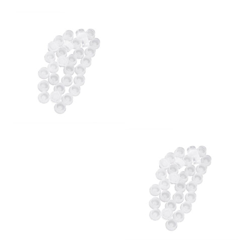 60Pièces Bouchons De Bouteille Blancs En PP Compacts Et Sains