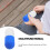 Μπάλα στρες σε σχήμα χαπιού, μπλε μπάλα αφρού 11cm, αργής ανόδου & ελαστική, για 2