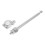 2Pcs Stainless Steel Adjustable Bike Flagpole Stand Silver Telescoping 3