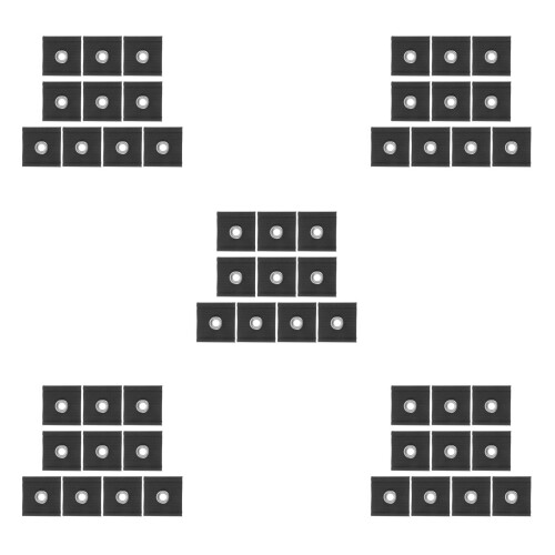 50Pièces Fixations Auvent PVC Noir Pour Rail Camping-Car Résistantes