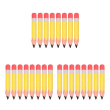 24Pcs Durable Yellow Inflatable Pencil Props for School Parties