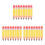 24Pcs Durable Yellow Inflatable Pencil Props for School Parties 1