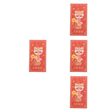 4Pcs Lightweight Red Paper Envelopes DIY Cartoon Style for Lucky Money