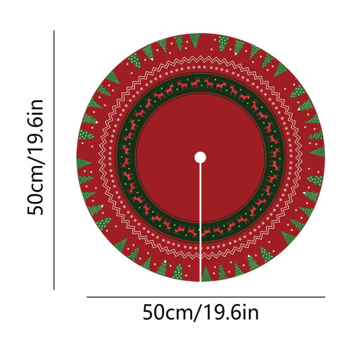Juletreskjørt rundt sklisikkert teppe 46 cm 2
